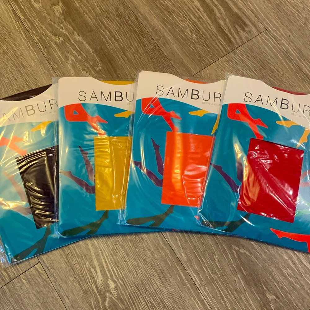 Bundle: 4pairs of Samburu Tights by Cecelia De Rafael New Chacal 50 Den